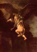 Rembrandt Peale Ganymed in den Fangen des Adlers oil
